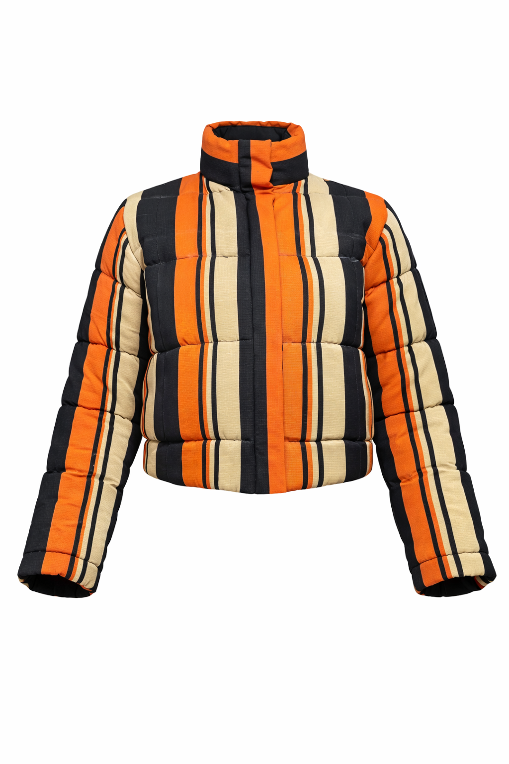 Aso Oke Puffer Jacket - Image 2