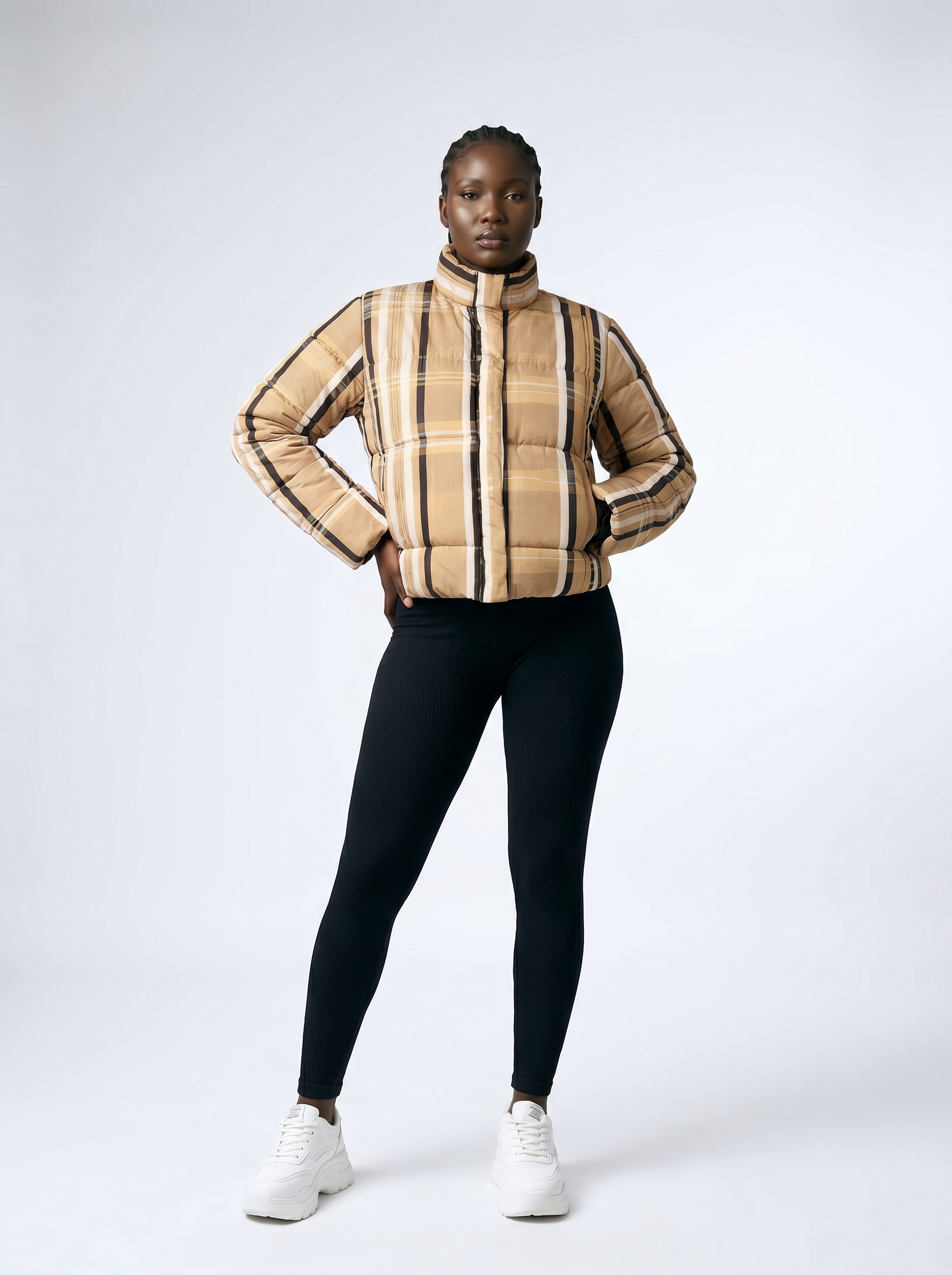 Aso Oke Puffer Jacket - Image 3